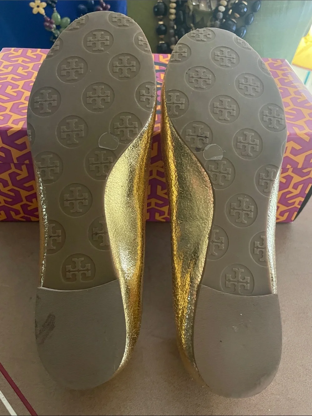Tory Burch - Golden Metallic Flats